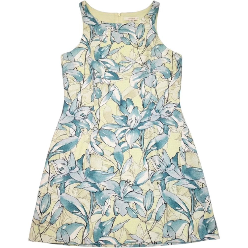 Tyler Zoe‎ Linen Cotton Blend Sleeveless Knee Length Dress XS Cotton Liner